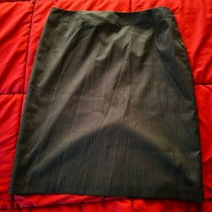NWT Talbots Size 18 Navy Pinstriped Pencil Skirt